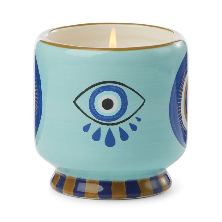 Paddywax 8oz Ceramic Candle Eye - Incense & Smoke