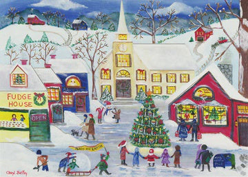 Deluxe Boxed Christmas Cards - Yuletide Village