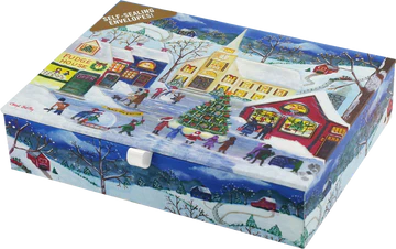 Deluxe Boxed Christmas Cards - Yuletide Village