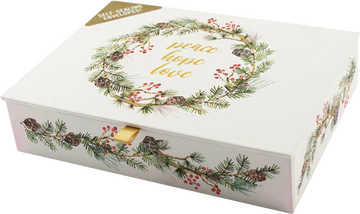 Deluxe Boxed Christmas Cards - Festive Wreath