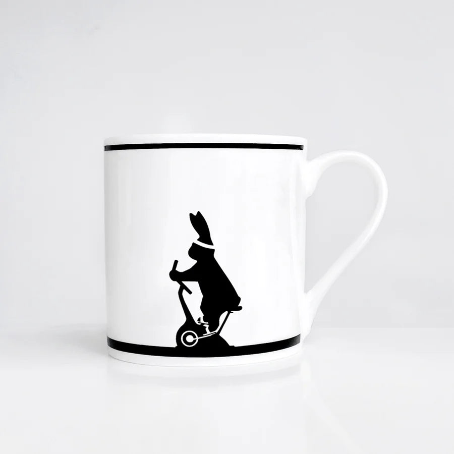 HamMade Fine China Mug - Cardio Rabbit