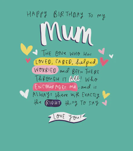 Card - Mum One Who Has loved