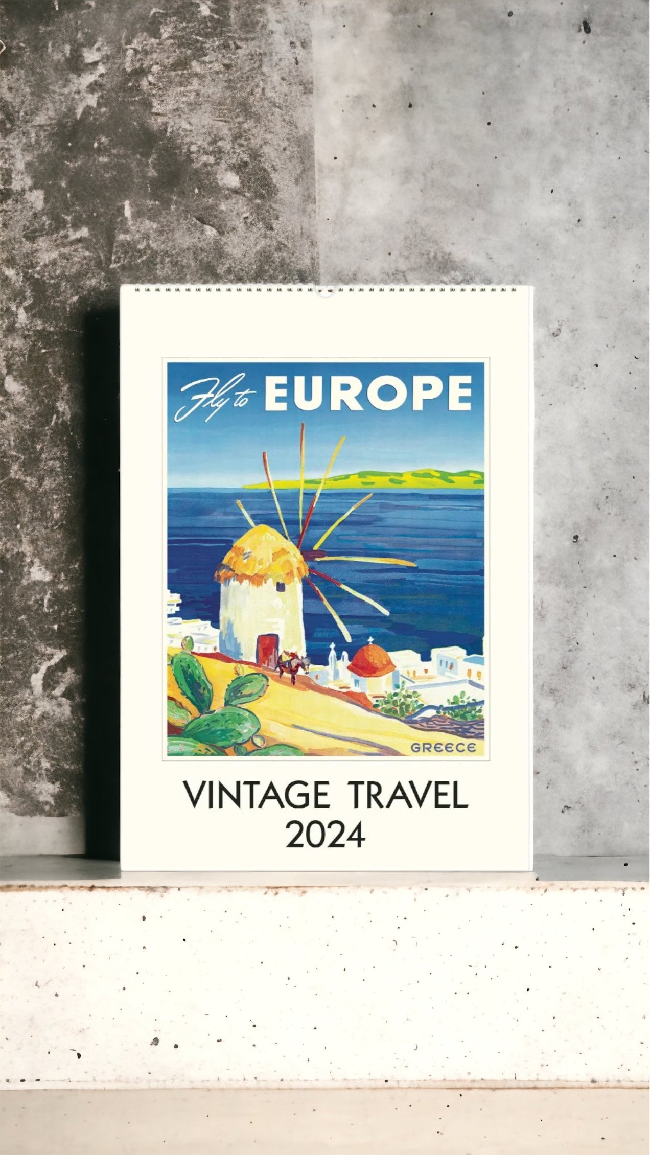 Calendar Vintage Travel Calendar - Europe in Vintage Posters 2024