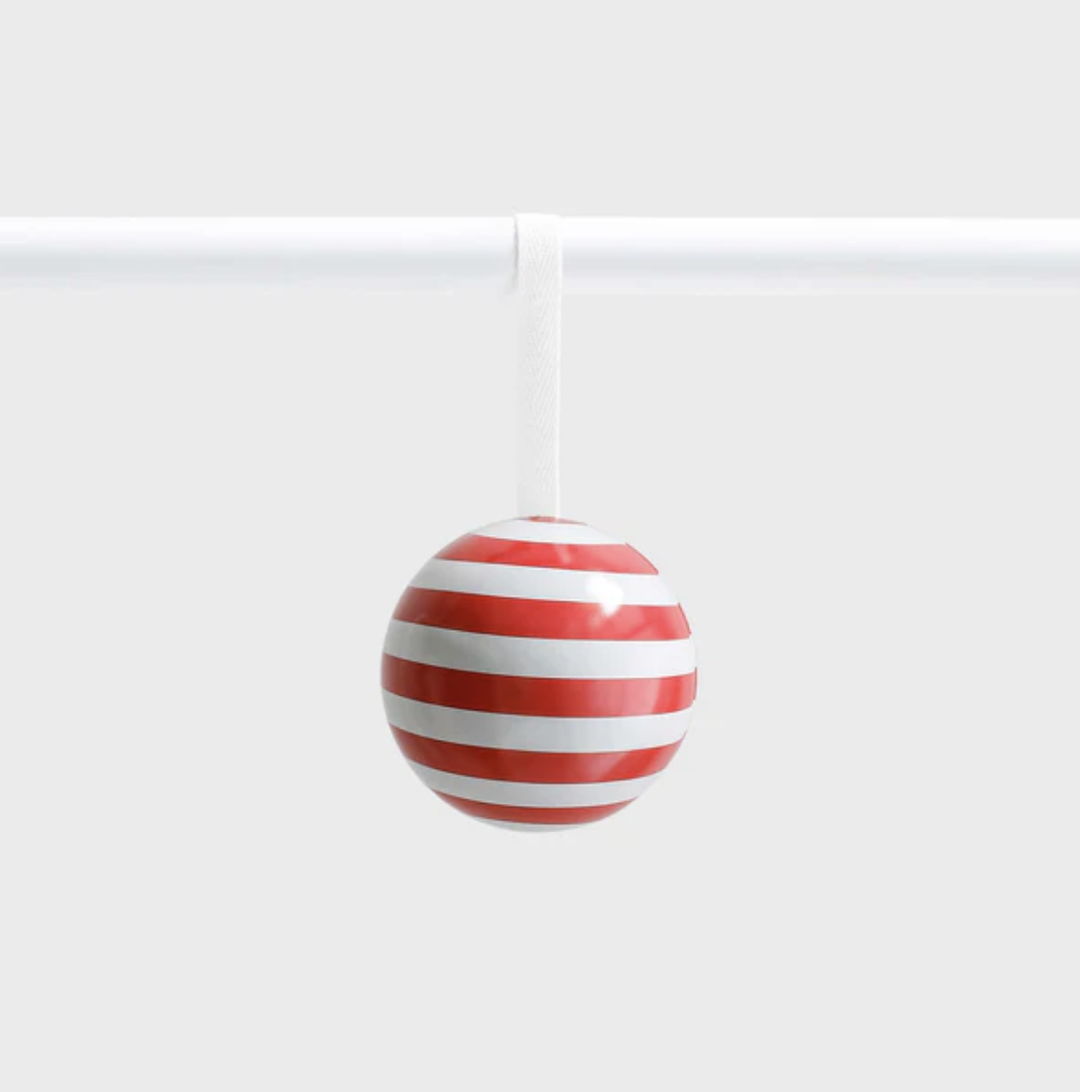 Bauble - Candy Stripe (Red)