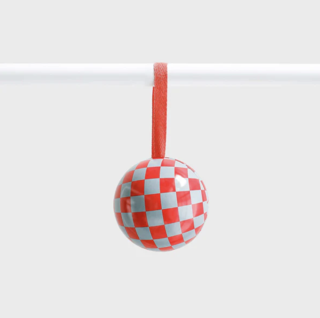 Bauble - Red Checkers