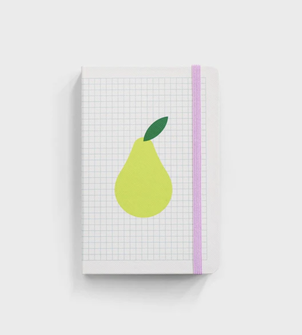 Hardcover Notebook - Pear Grid