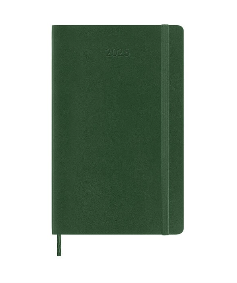 2025 Large Soft Cover Daily Diary - Myrtle Green