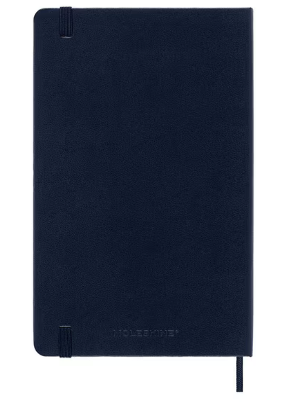 2025 Large Hard Cover Daily Diary - Sapphire Blue