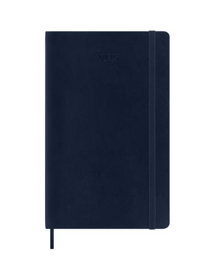 2025 Large Soft Cover Weekly Diary - Sapphire Blue