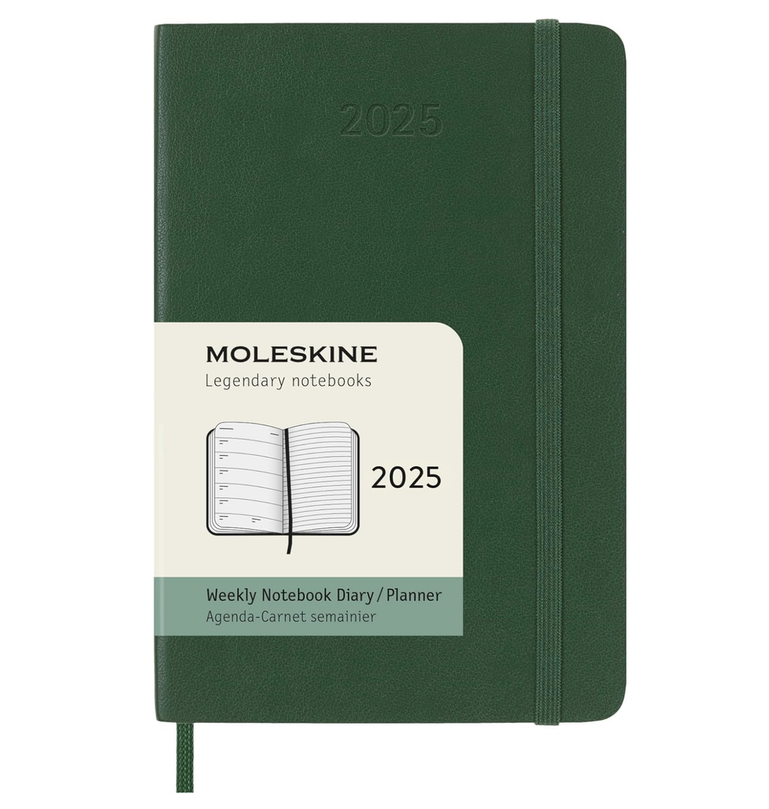 2025 Pocket Soft Cover Weekly Diary - Myrtle Green