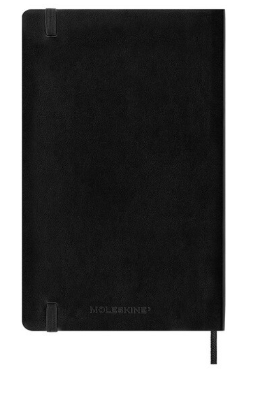 2025 Large Soft Cover Daily Diary - Black