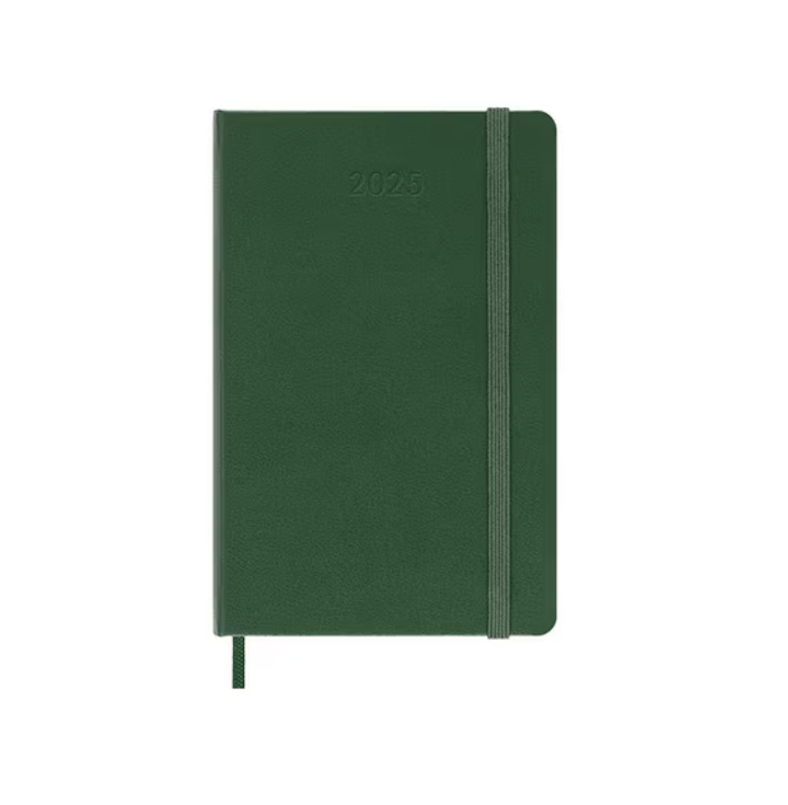 2025 Pocket Hard Cover Weekly Diary - Myrtle Green