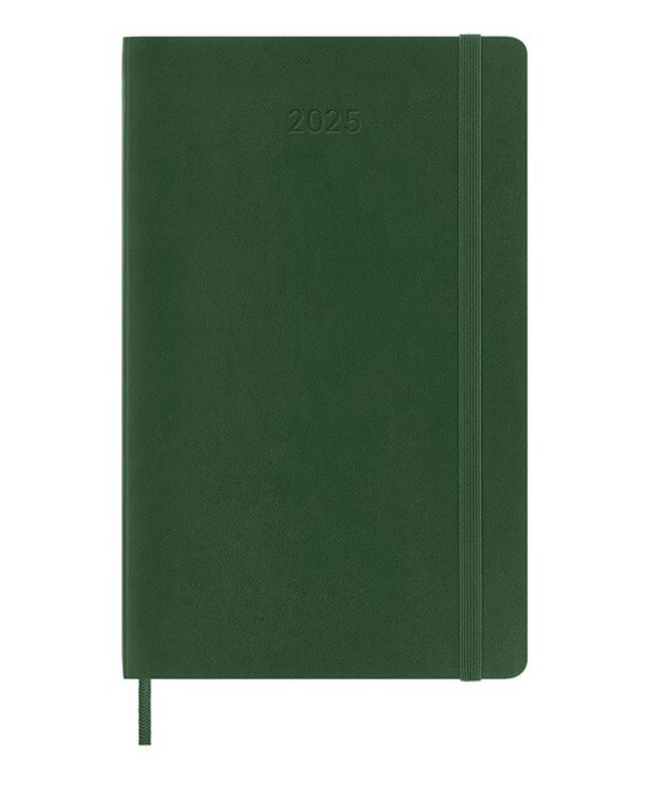 2025 Large Soft Cover Weekly Diary - Myrtle Green