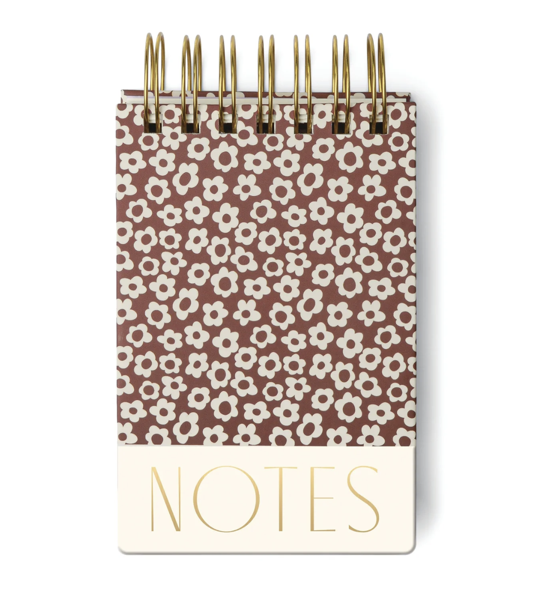 Wire Chunky Notepad - Burgundy Groovy Floral