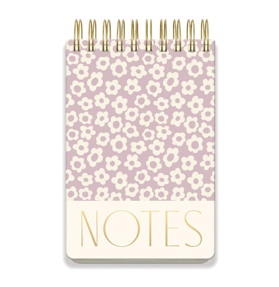 Large Chunky Notepad - Purple Groovy Floral