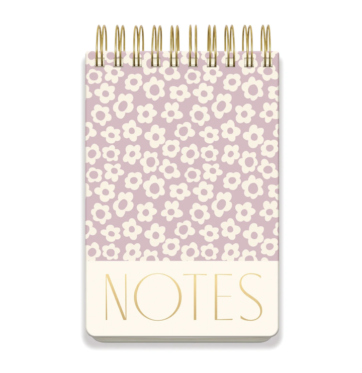 Large Chunky Notepad - Purple Groovy Floral