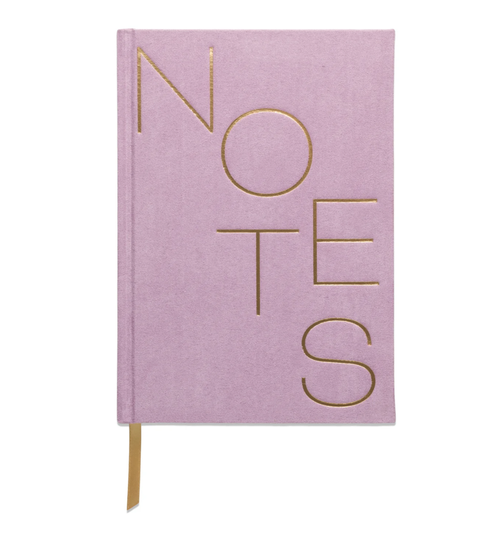 Hard Cover Suede Journal - Notes