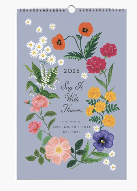 2025 Wall Calendar - Say it with Flowers