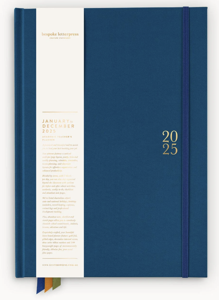 Bespoke 2025 Teachers Planner - Liberty Blue