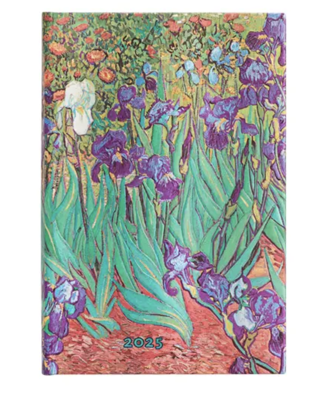 2025 Van Gogh's Irises, Mini, Verso, Weekly Diary