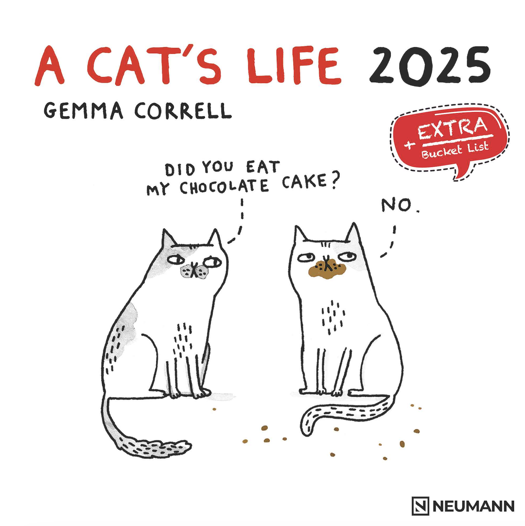 Neumann 2025 Wall Calendar - A Cat´s Life