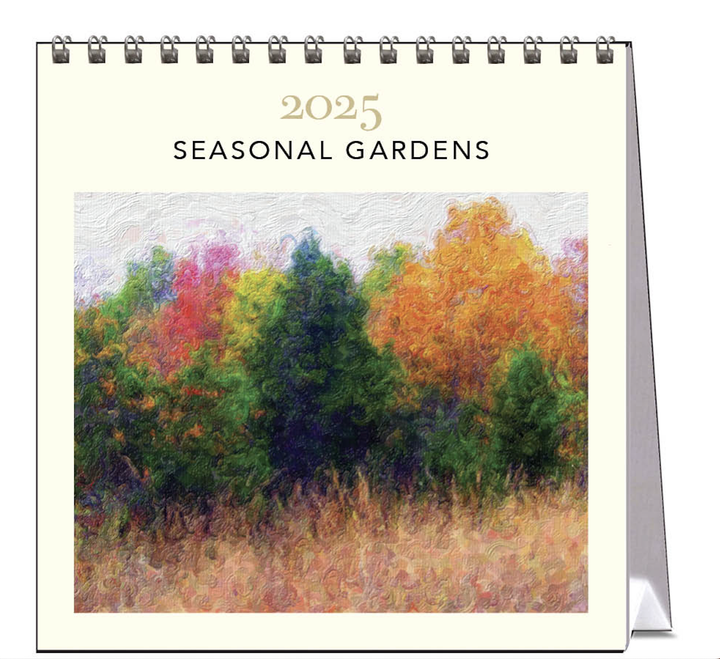 Hello Sunday 2025 Desk Calendar - Seasonal Gardens