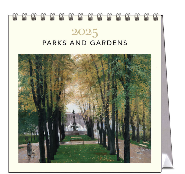 Hello Sunday 2025 Desk Calendar - Parks & Gardens