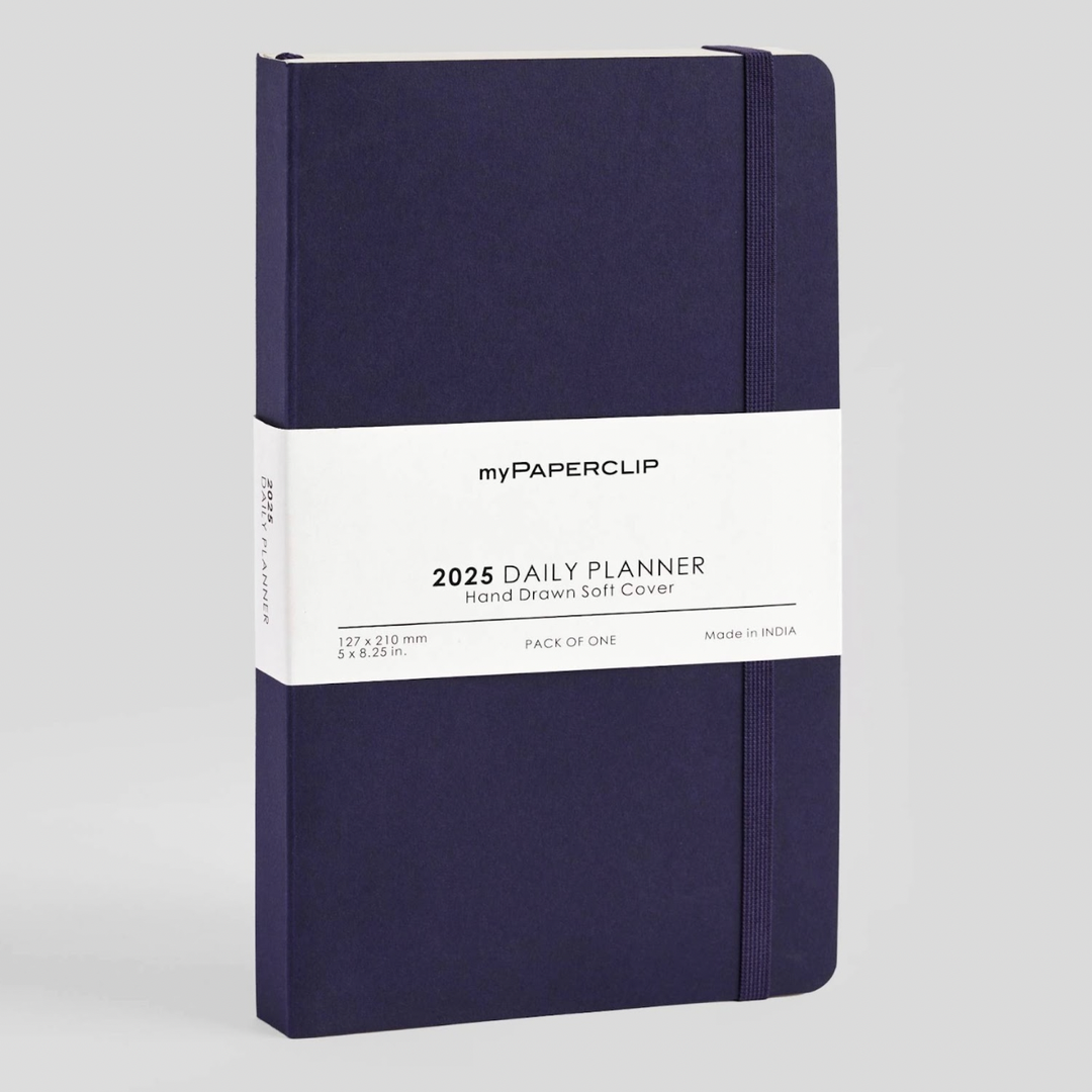 MyPaperclip 2025 Soft Cover Daily Diary - Aubergine