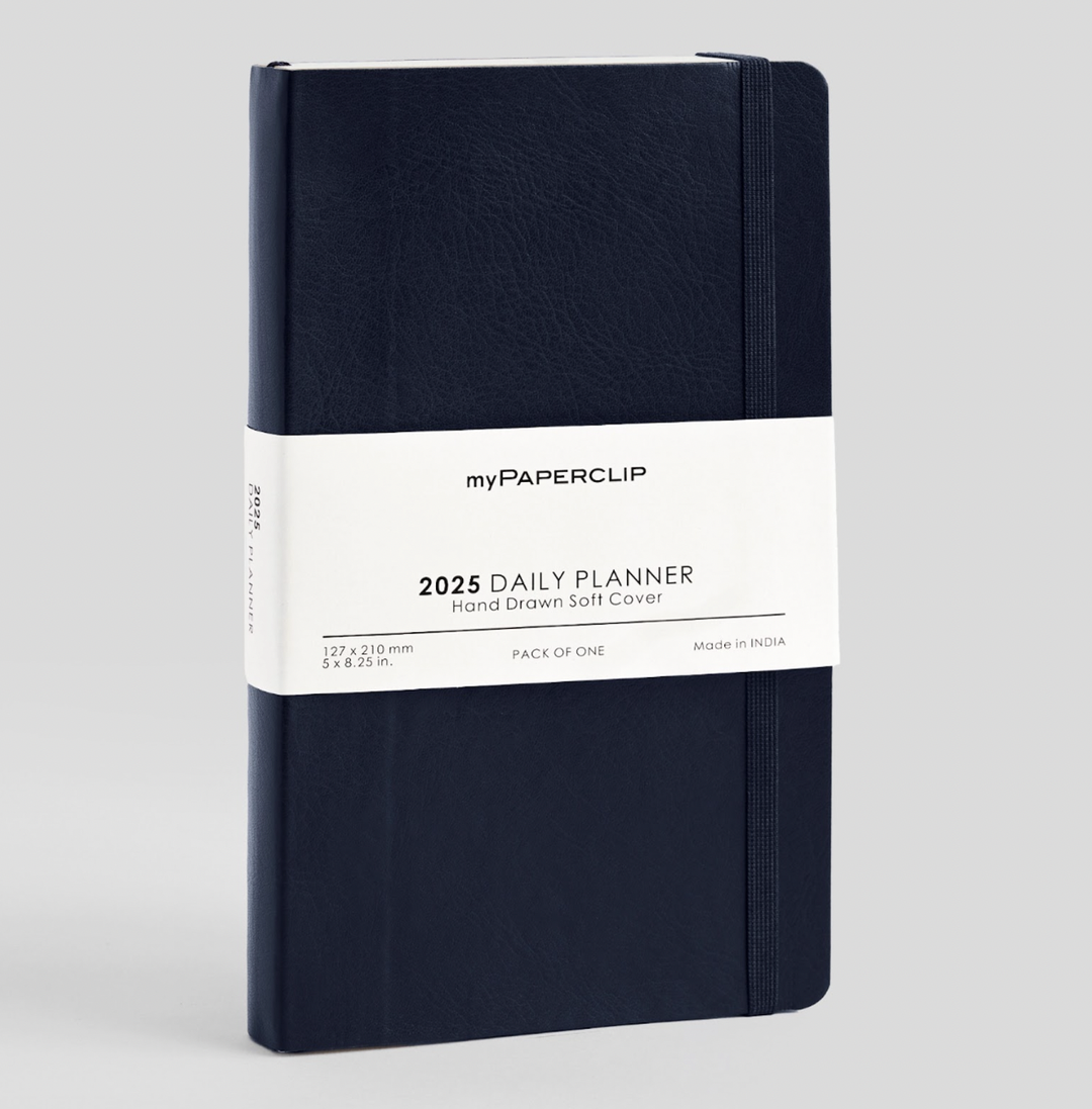 MyPaperclip 2025 Soft Cover Daily Diary - Blue