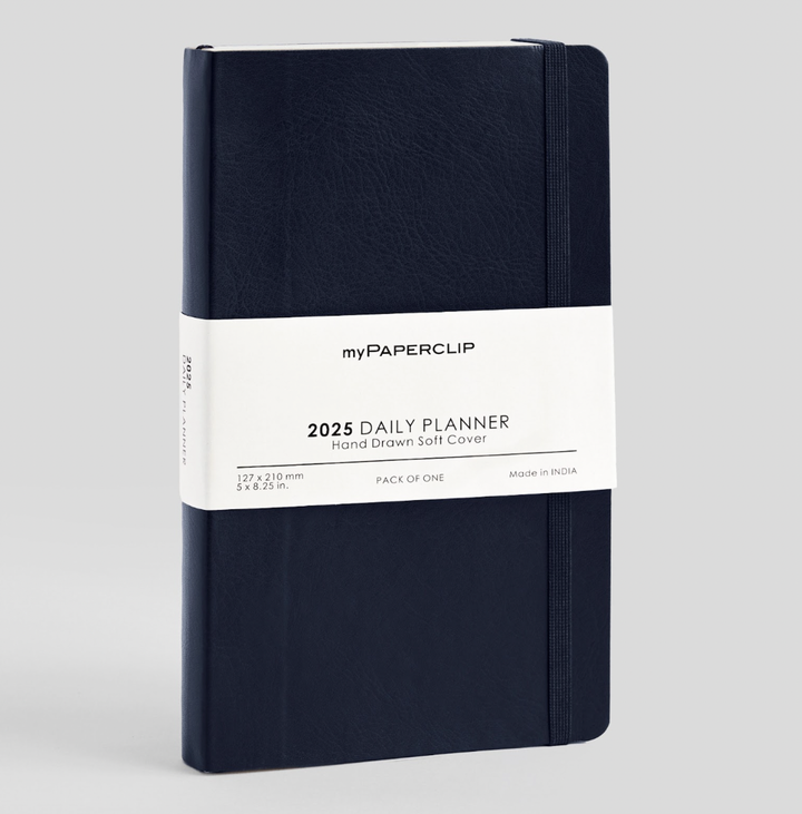 MyPaperclip 2025 Soft Cover Daily Diary - Blue