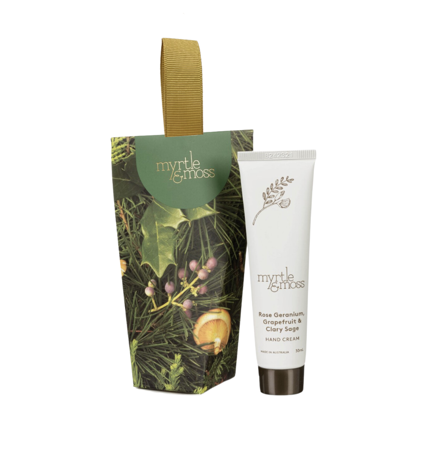 Rose Geranium Ornament - Hand Cream Grapefruit & Clary Sage