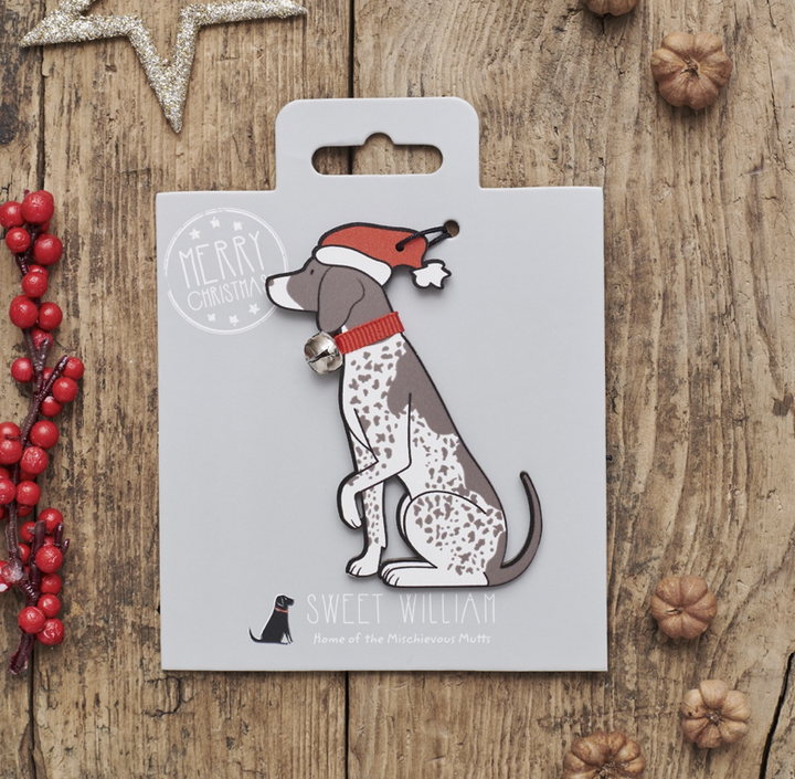 Sweet William Wooden Christmas Decoration - German Shorthaired