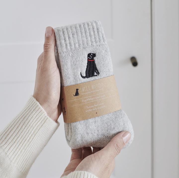 Sweet William Wool Socks - Black Labrador