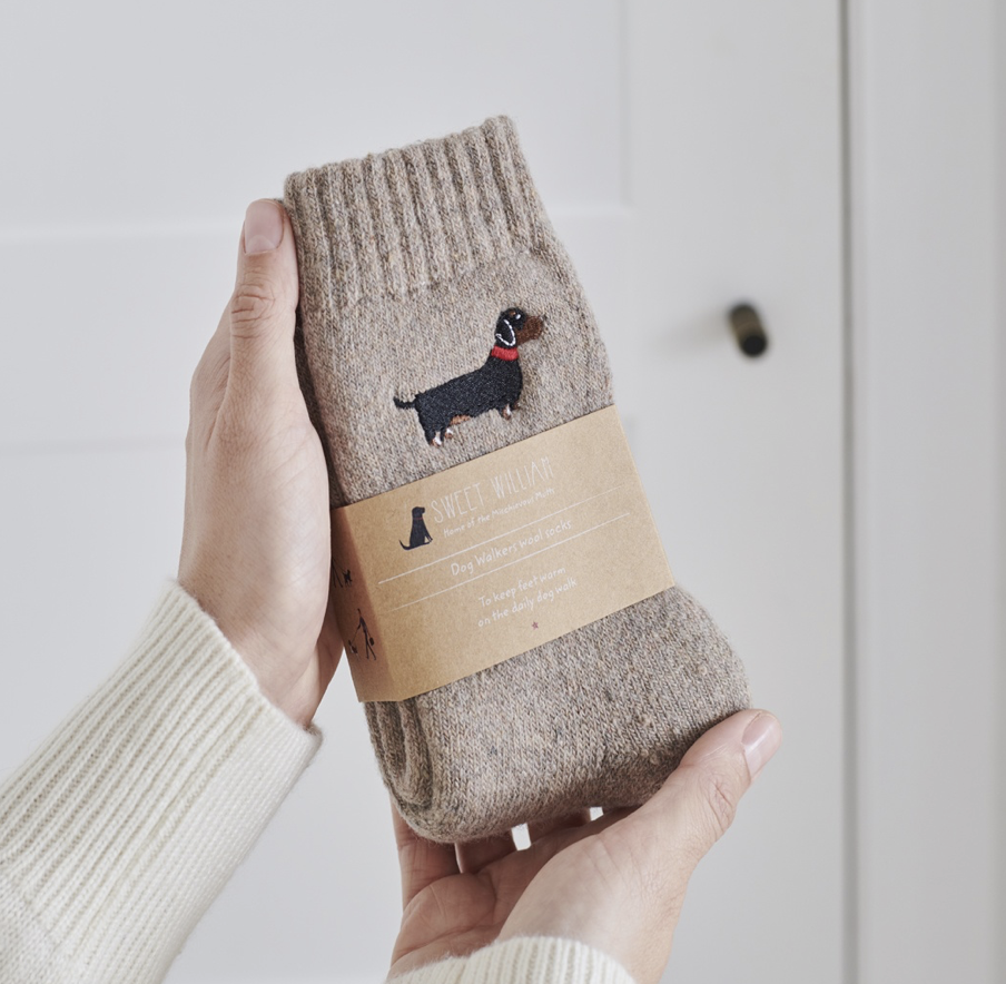 Sweet William Wool Socks - Dachshund