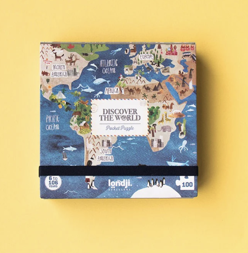 Londji Pocket Puzzle - Discover the World