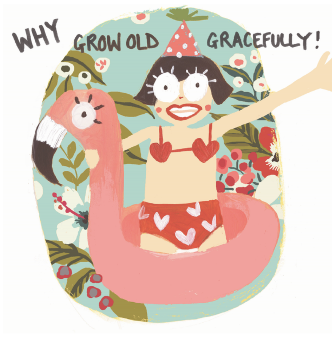 Sooshichacha Card - HB Why Grow Old Gracefully