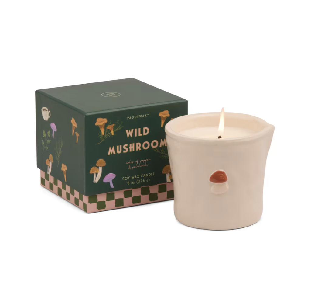 Bistro Ceramic Candle Wild Mushroom - Pepper & Patchouli