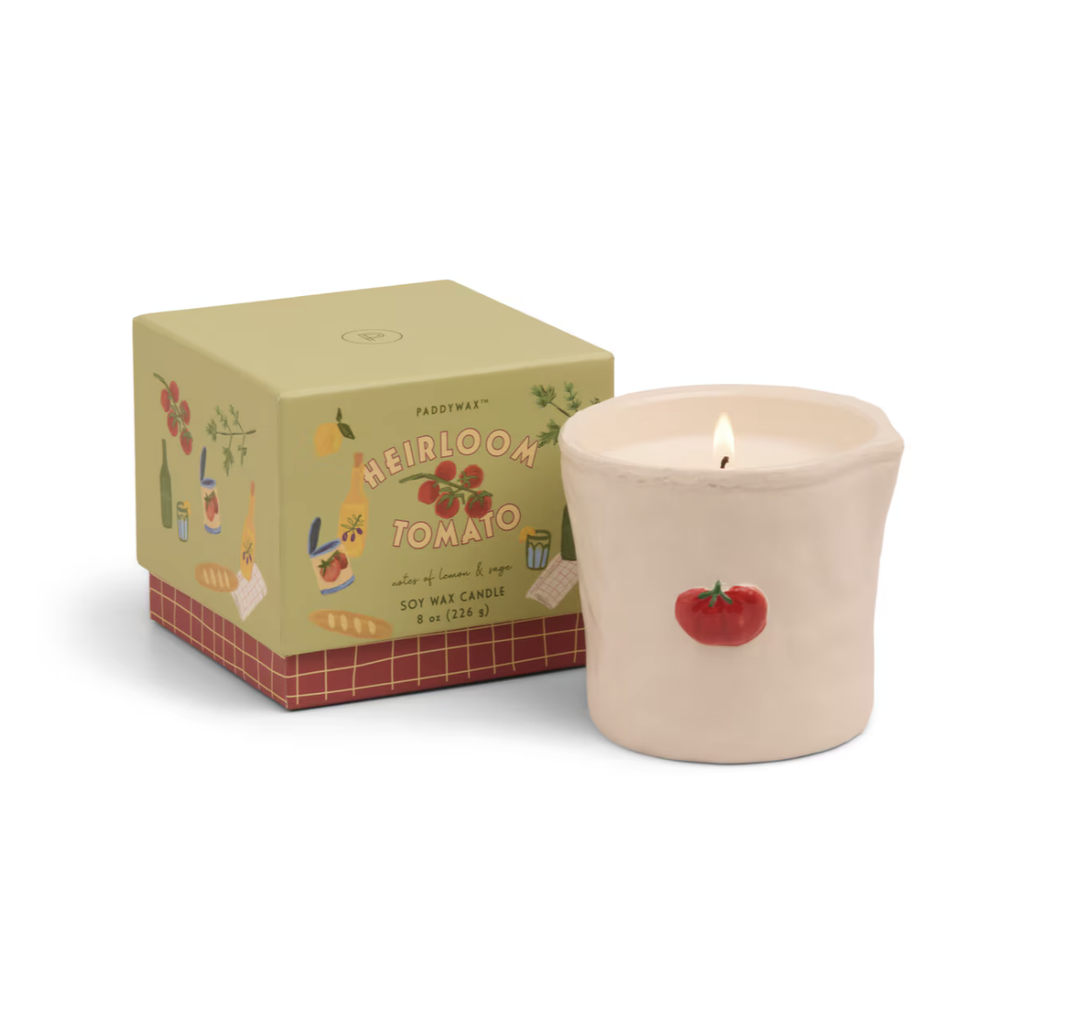 Bistro Ceramic Candle Heirloom Tomato - Lemon & Sage