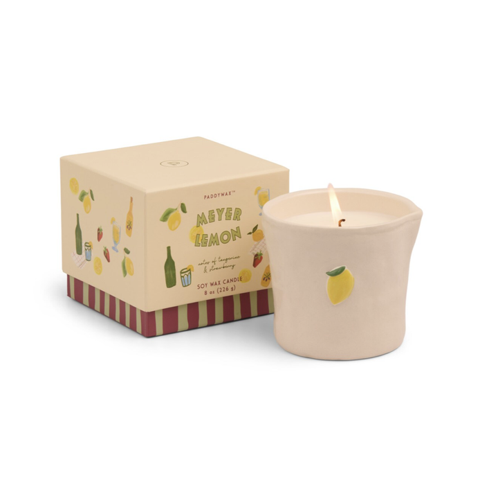 Bistro Ceramic Candle Meyer Lemon - Tangerine & Strawberry