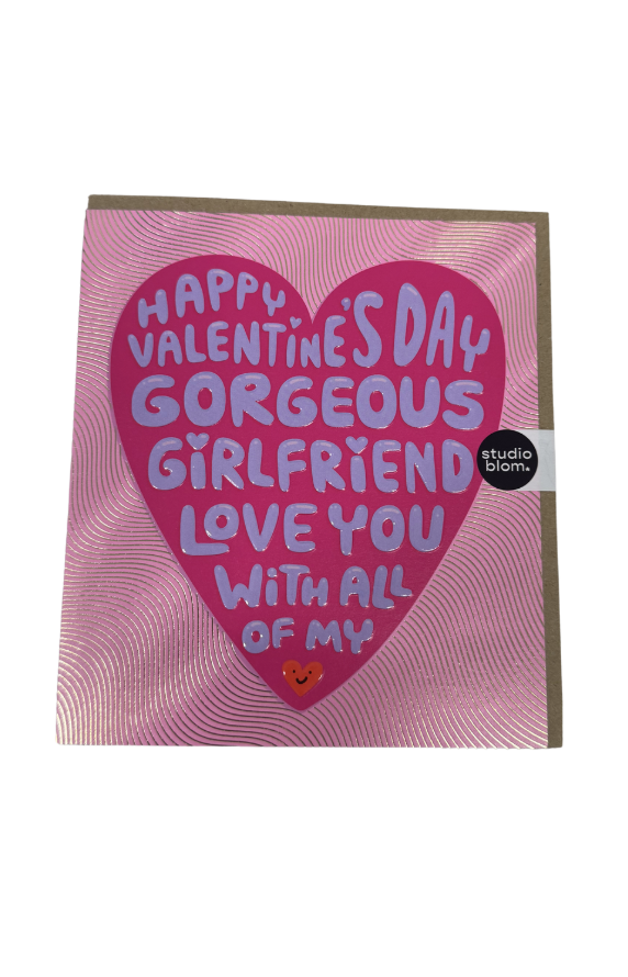 Pigment Card - Gorgeous Girlfriend Heart