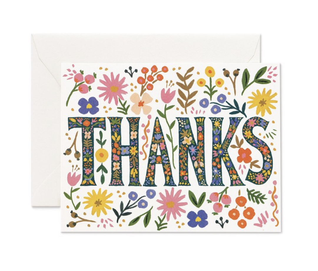 Card - Floral Thanks