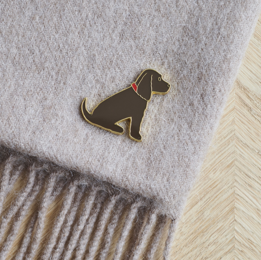 Dog Pin - Cocker Spaniel Chocolate