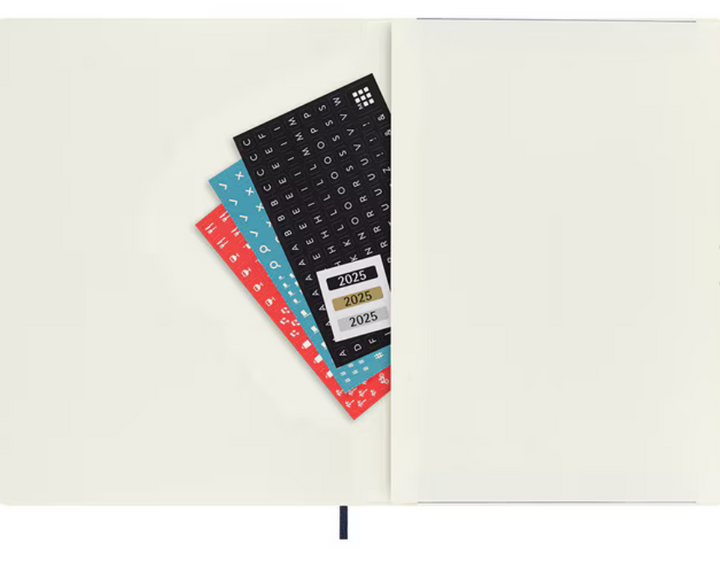 2025 Extra Large Soft Cover Weekly Diary - Sapphire Blue