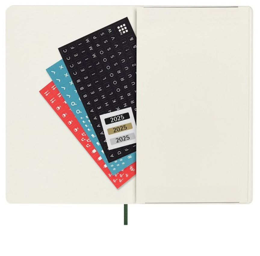 2025 Large Soft Cover Daily Diary - Myrtle Green