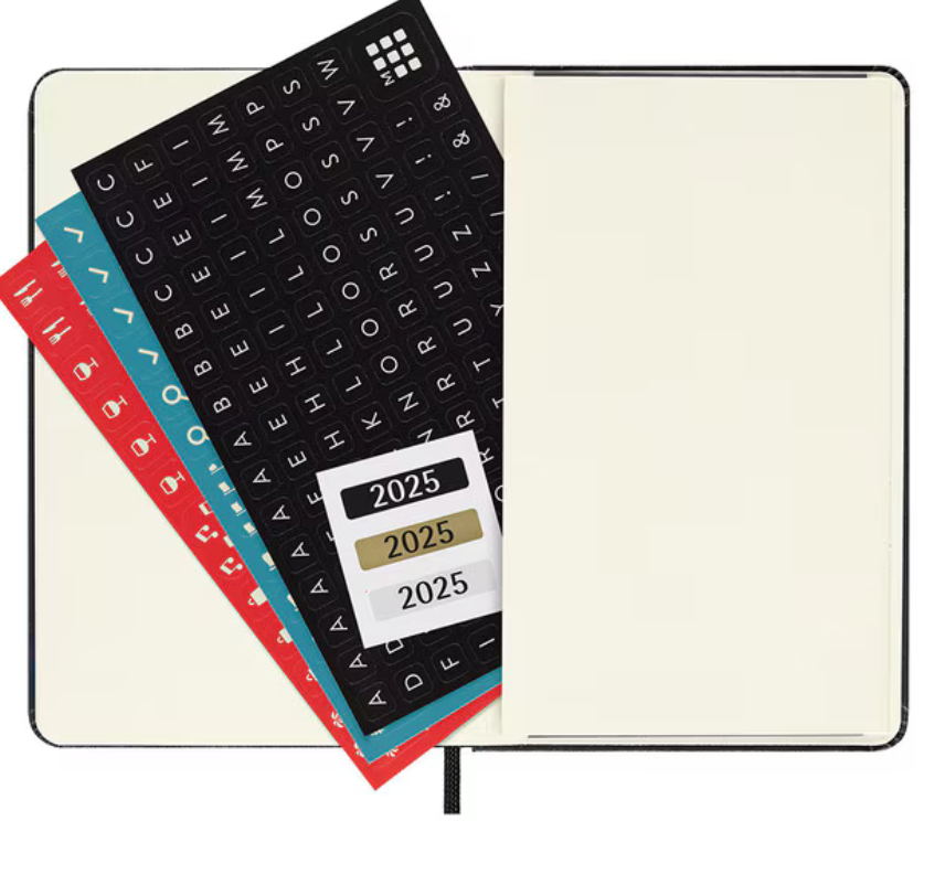 2025 Pocket Hard Cover Weekly Diary - Black