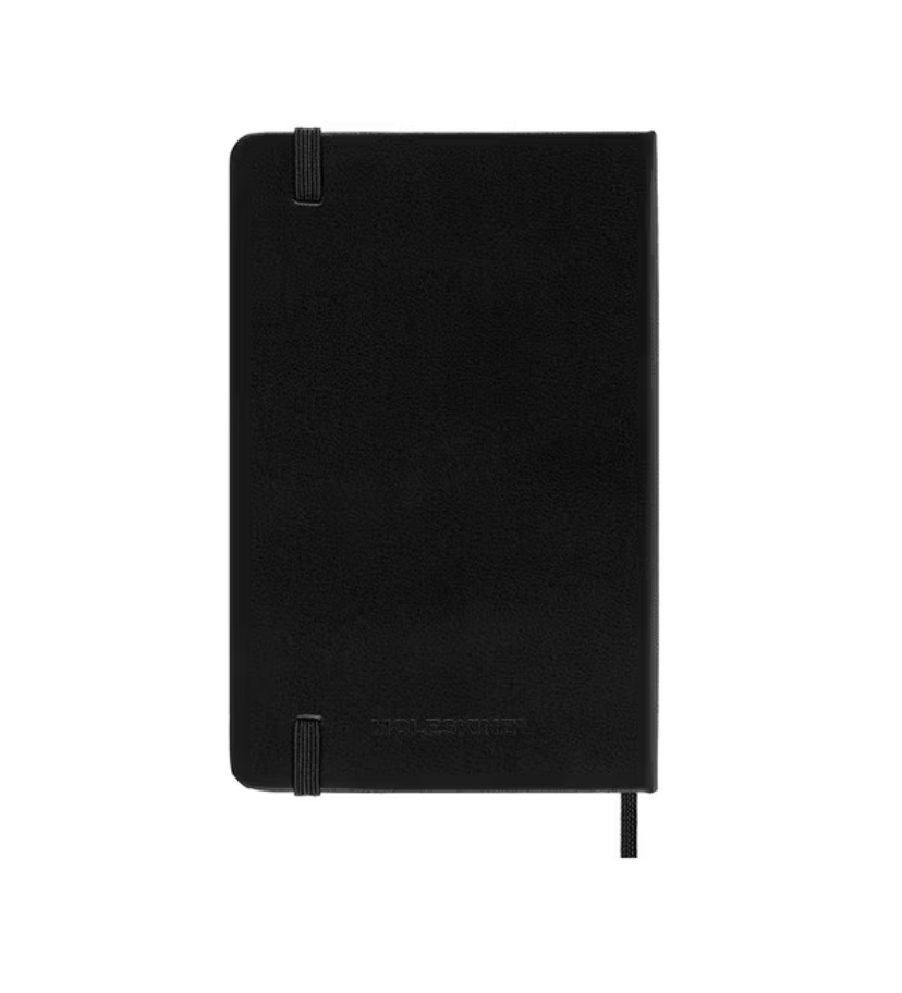 2025 Pocket Hard Cover Weekly Diary - Black