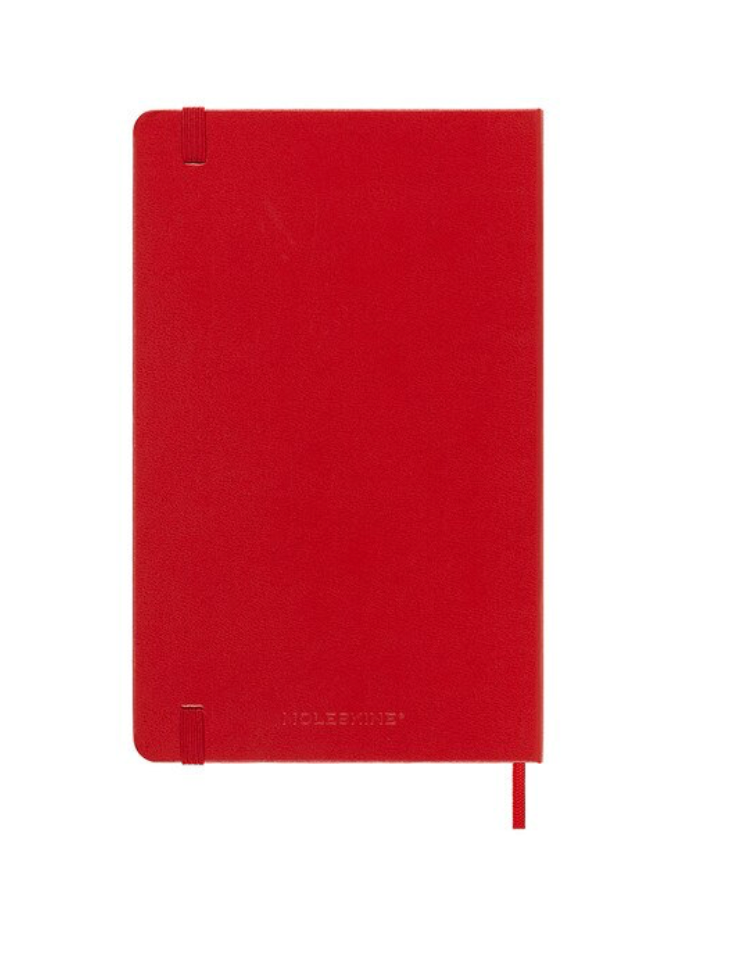 2025 Large Hard Cover Weekly Diary - Scarlet Red