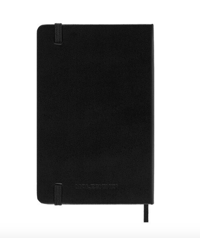 2025 Pocket Hard Cover Weekly Horizontal Diary - Black