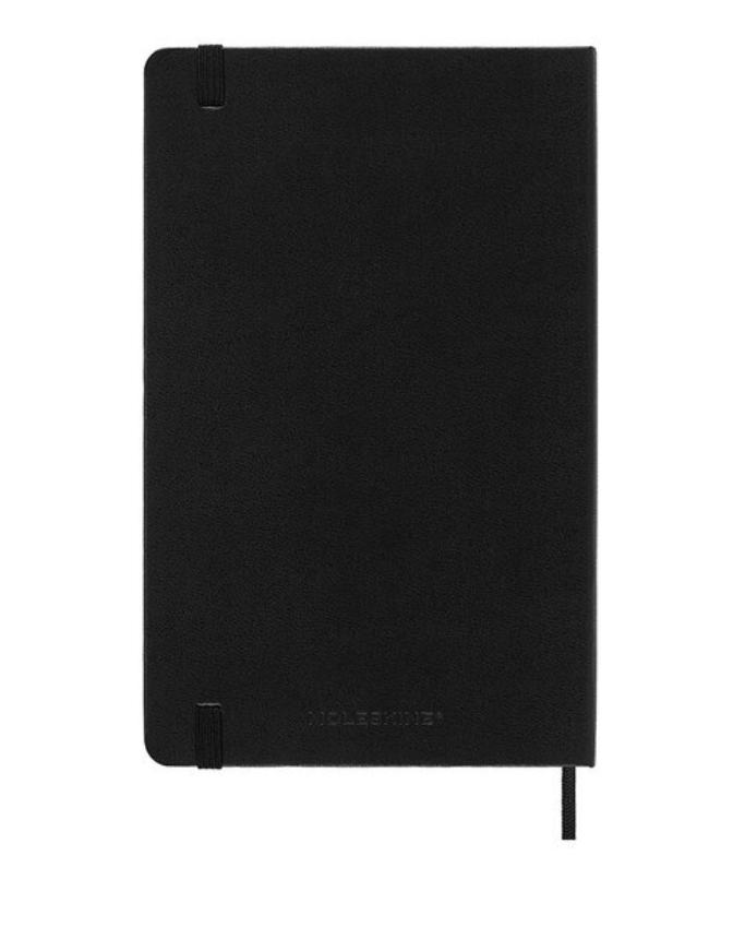 2025 Large Hard Cover Daily Diary - Black