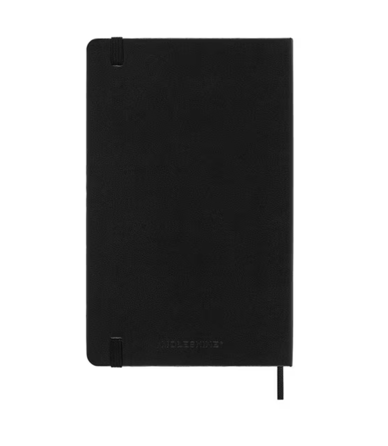 2025 Large Hard Cover Weekly Diary - Black